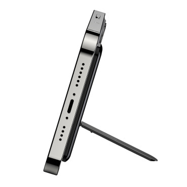 Soporte plegable autoadhesivo para el soporte de teléfono negro