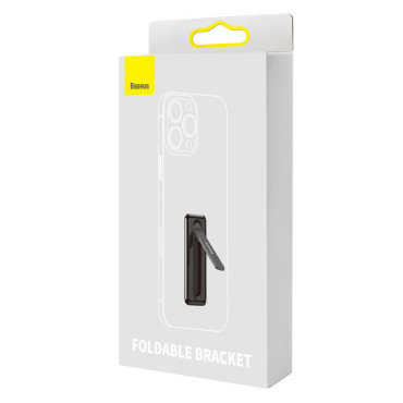 Suporte de dobragem auto-adesivo para suporte de telefone preto