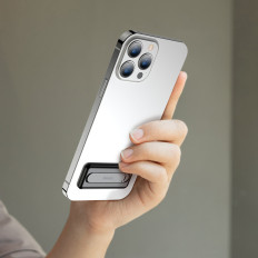Selbstklebender Klappständer für Schwarztelefonständer