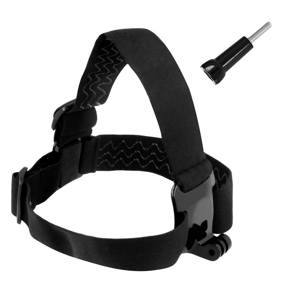 Stirnbandhelm für Sportkamera Gopro einstellbar Universal schwarz