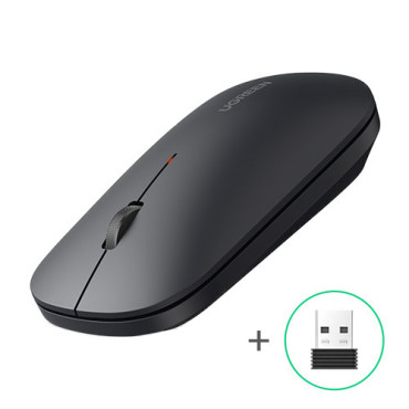 Handige draadloze muis voor computer USB zwart
