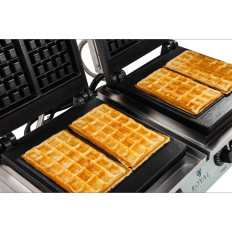 Obdĺžnikové vafle zdvojnásobí pre 4 belgické vafle