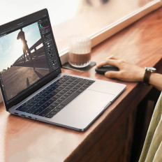 Handige draadloze muis voor computer USB zwart