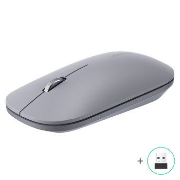 Praktická bezdrôtová myš na šedý USB počítač