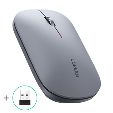 Priročna brezžična miška na sivi računalnik USB