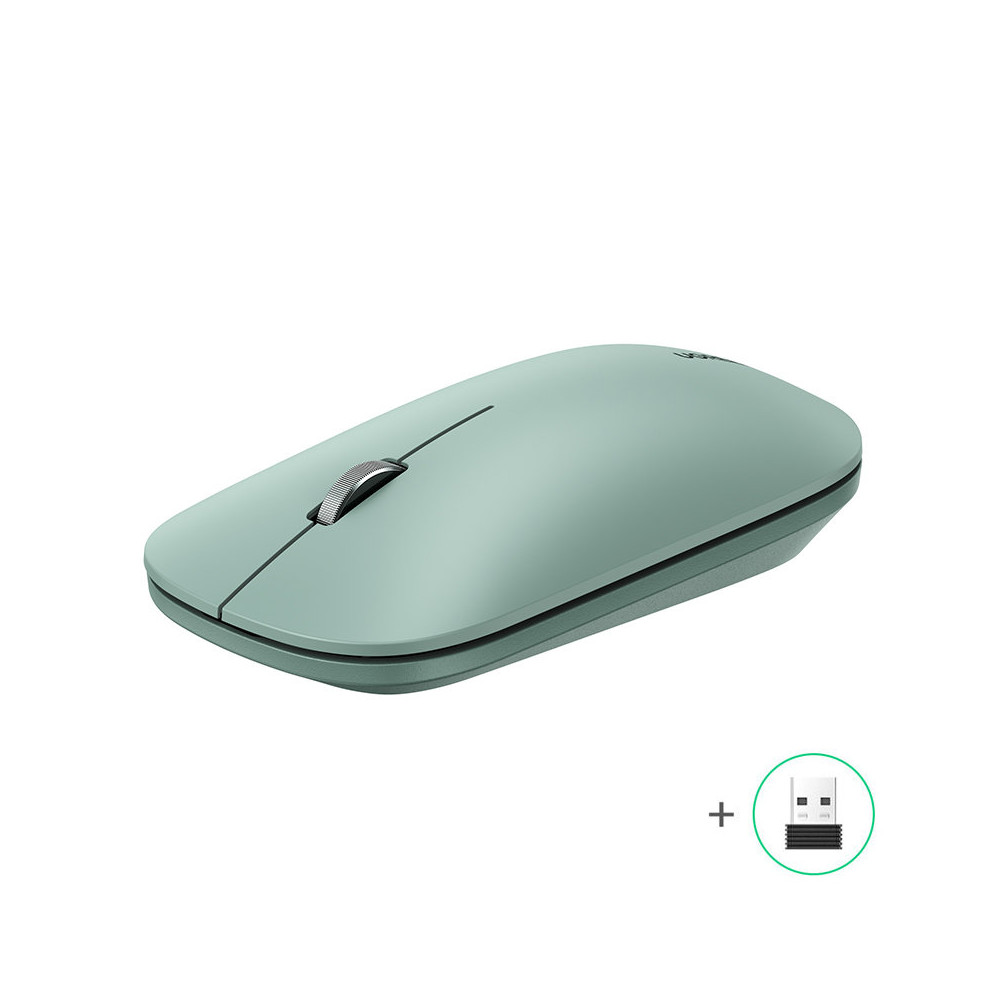 Priročna brezžična miška na zeleni računalnik USB