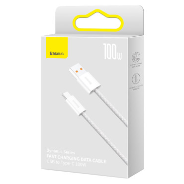 Serie dinámica de cable USB - USB-C 100W 2M BLANCA