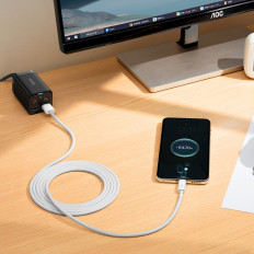 Kabelių dinaminis serijos USB - USB-C 100W 2M balta