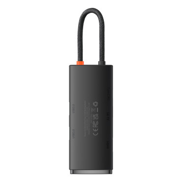 Multifunksjonell Hub Lite-serie USB-C 2X USB PD HDMI SD / TF Svart