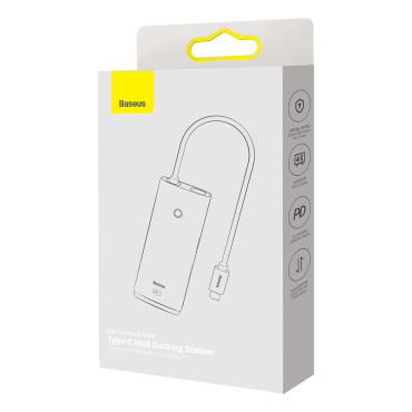 Večnamenski vozlišče Lite Series USB-C2X USB PD HDMI SD / TF Black