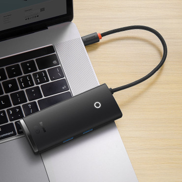 Večnamenski vozlišče Lite Series USB-C2X USB PD HDMI SD / TF Black