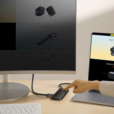Večnamenski vozlišče Lite Series USB-C2X USB PD HDMI SD / TF Black
