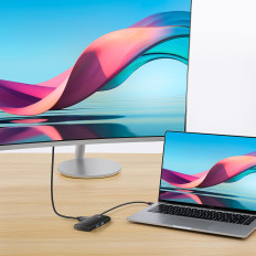 Večnamenski vozlišče Lite Series USB-C2X USB PD HDMI SD / TF Black