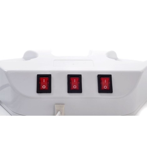 Ohrievač vosku IWAX 120W Trio Roll pre 3 samostatné voskové náplne — detail ovládania