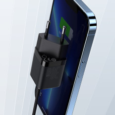 Carregador de rede rápido GAN3 para tablet preto 30w