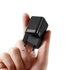 Carregador de rede rápido GAN3 para tablet preto 30w