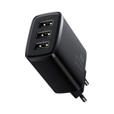 Preto compacto 3X USB 17W Black Loader