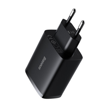 Preto compacto 3X USB 17W Black Loader