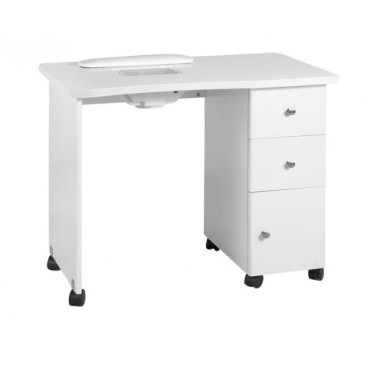 Bureau en bois 011B avec aspirateur de poussière AM-8A — vue de face