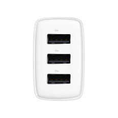Carregador compacto 3X USB 3x 17W