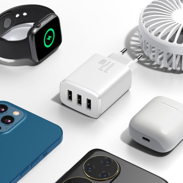 Kompakt 3x USB 17W Compact 3x töltő
