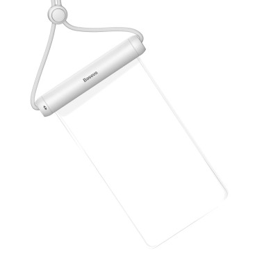 Capa de caso à prova d'água para o telefone branco da capa de slide