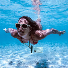 Waterproof case cover for the Slide-Cover blue phone