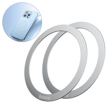 Magnetisk ring på telefonen Halo Series Set 2pcs Silver