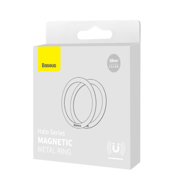 Magnetrõngas telefonis Halo seeria komplekt 2pcs hõbe