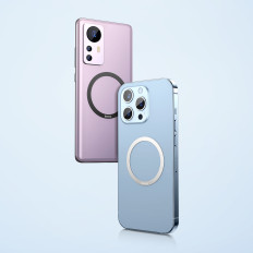 Mágneses gyűrű a telefonon Halo sorozat készlet 2db ezüst