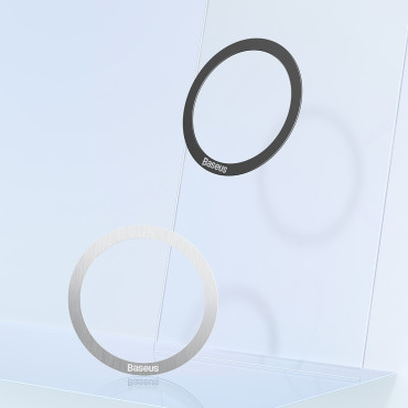 Anel magnético no telefone halo série conjunto 2pcs preto
