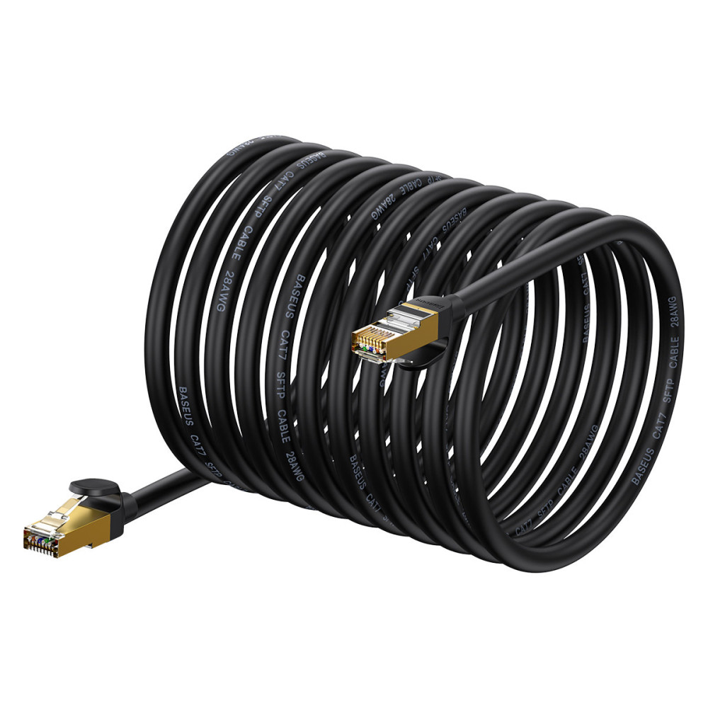Rýchly sieťový kábel 10Gbps Speed Seven RJ45 30M ČIERNY