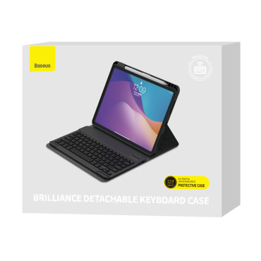 Fodral med tangentbord på iPad Pro 12.9 '' '2018-2021 Brilliance Black