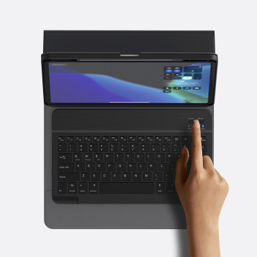 Fodral med tangentbord på iPad Pro 12.9 '' '2018-2021 Brilliance Black