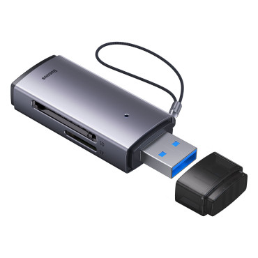 Προσαρμογέας SD / TF USB Lite Series Reader Card Gray