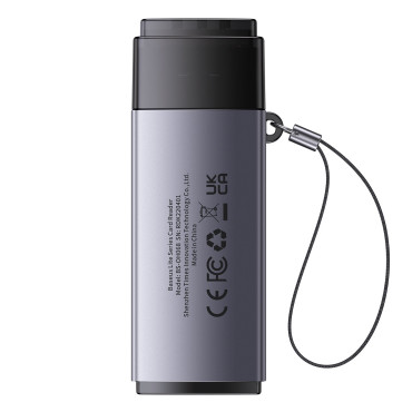 Προσαρμογέας SD / TF USB Lite Series Reader Card Gray