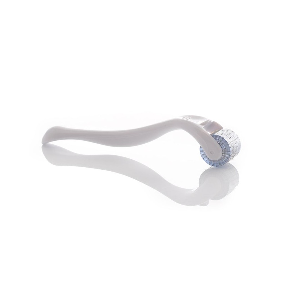 Derma roller til mesoterapi 1,0 mm 192 titaniumnåle — fra siden