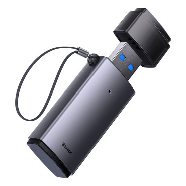 Adapteris SD / TF USB Lite sērijas karšu lasītājs Gray