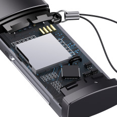 Προσαρμογέας SD / TF USB Lite Series Reader Card Gray