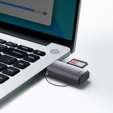 Προσαρμογέας SD / TF USB Lite Series Reader Card Gray