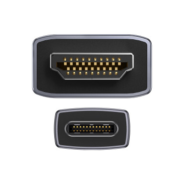 Adaptador de cables de cable serie de alta definición USB-C - HDMI 2.0 4K 60Hz 2M negro