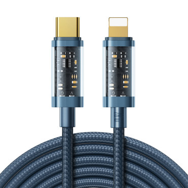 Kabel trådtråd för iPhone USB-C - Lightning PD 20W 2M Blue