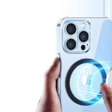 Kovový magnetický prsten pro smartphone růžový telefon