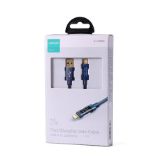 Cable para iPhone USB - Rayo para cargar y transmisión de datos 2.4A 20W 1.2m Azul