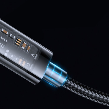Kabel für iPhone USB - Blitz zum Laden und Datenübertragung 2.4A 20W 1.2m Blau