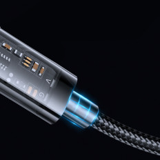 Kabel für iPhone USB - Blitz zum Laden und Datenübertragung 2.4A 20W 1.2m Blau