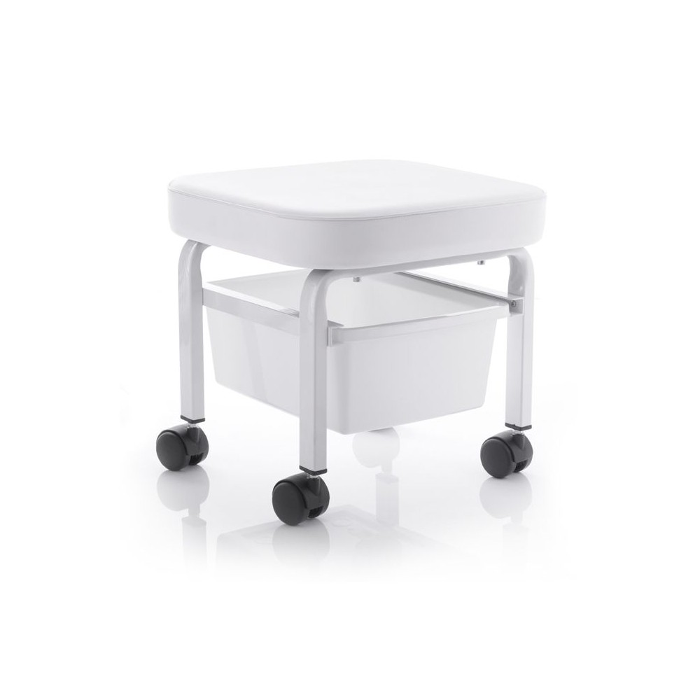 Tabouret cosmétique pour pédicure avec bac