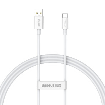 Kábel Superior Series Dohľad USB-A Kábel pre USB-C 65W 1M Biela