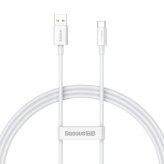 Kabel Superior-serien SuperSoc USB-en kabel for USB-C 65W 1M White