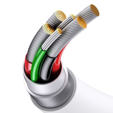 Kábel Superior Series Dohľad USB-A Kábel pre USB-C 65W 1M Biela